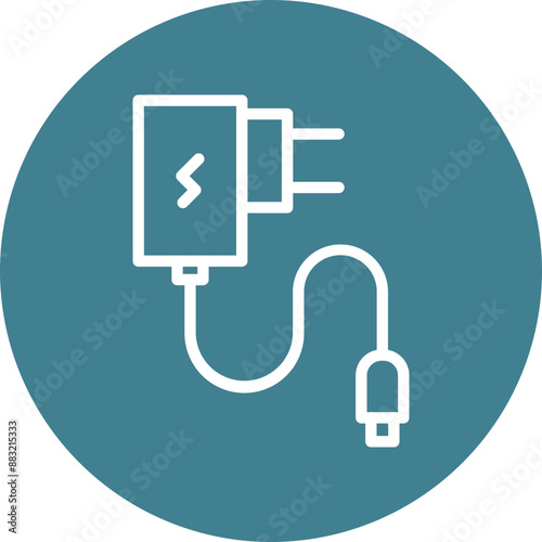 Adapter Vector Line White Circles Multicolors