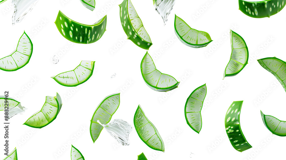 Aloe vera on a transparent background