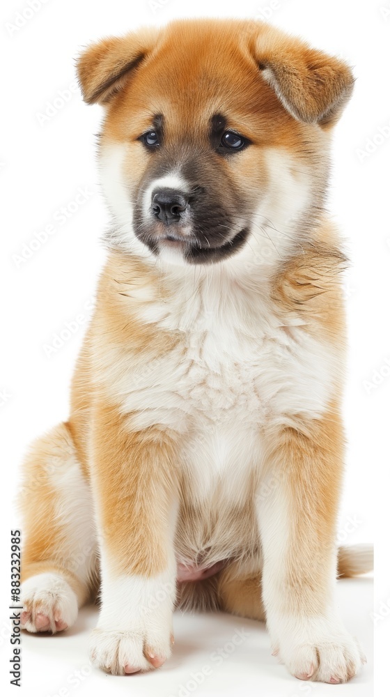 Adorable Puppy on White Background, Perfect for Pet Lovers Generative AI Adorable Puppy on White Background, Perfect for Pet Lovers Generative AI