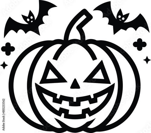 hallowen ornament illustration. oliday, halloween, october, scary, horror, pumpkin,happy halloween,halloween background