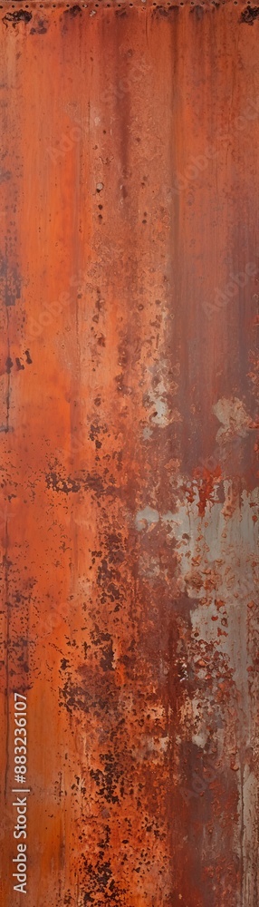 Vertical close-up of a rusted metal surface with varying shades of orange and brown, showcasing an industrial, weathered texture. Vertical close-up of a rusted metal surface with varying shades of orange and brown, showcasing an industrial, weathered texture.