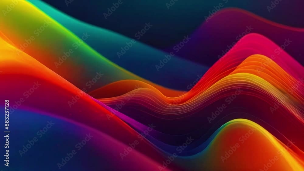 tiny particles in green, orange, and red form swirling patterns, combining and separating to create intricate designs and a sense of depth, 4K wallpaper animation video tiny particles in green, orange, and red form swirling patterns, combining and separating to create intricate designs and a sense of depth, 4K wallpaper animation video