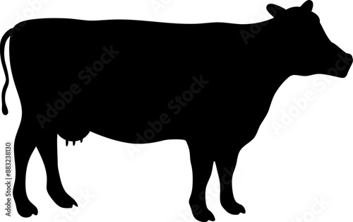 Cow with udders graphic 