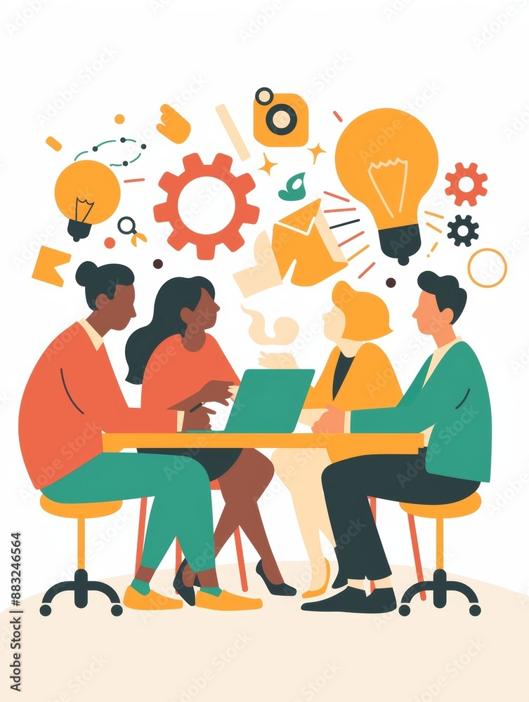 Diverse Team Managing Product Launch Generative AI Diverse Team Managing Product Launch Generative AI