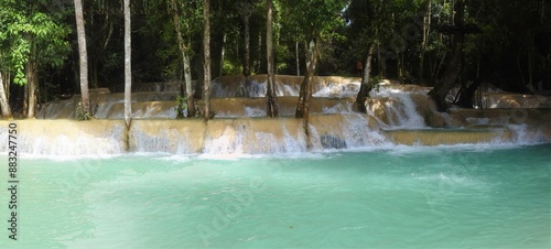 Tad Sae Waterfalls, Luang Prabang, Laos photo