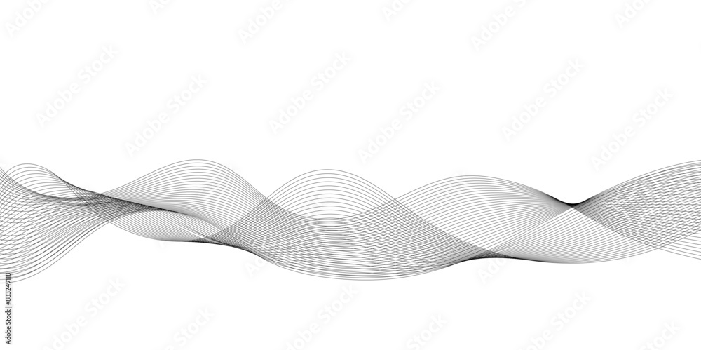 Abstract wave and curved blend lines on transparent background. Sound, music, volume background. Design for brochure, flyer, banner, template, wallpaper background and many more. Abstract wave and curved blend lines on transparent background. Sound, music, volume background. Design for brochure, flyer, banner, template, wallpaper background and many more.