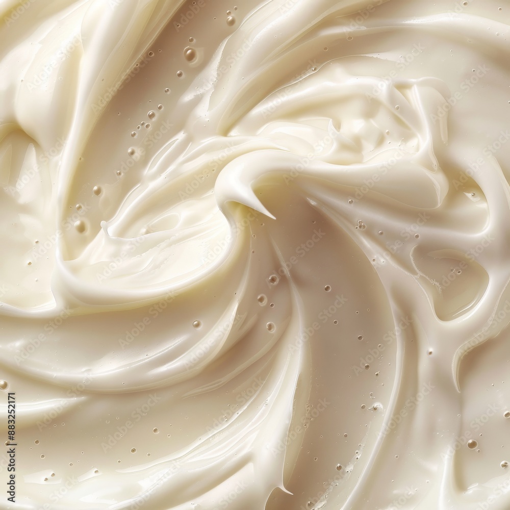 Macro Photography of White Yogurt Texture Macro Photography of White Yogurt Texture