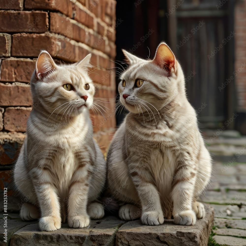Obraz premium cat on a sill
