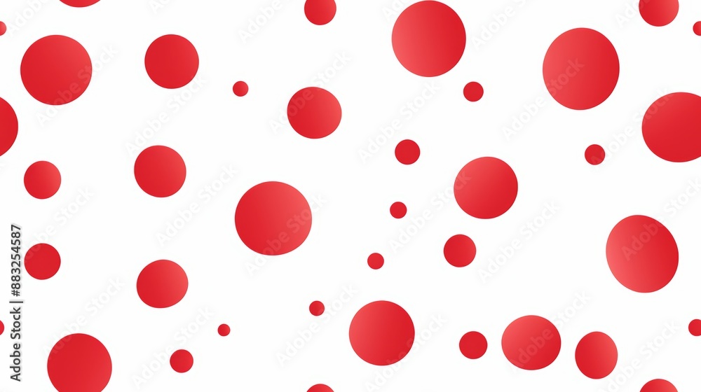 Vibrant Polka Dot Pattern on White Background Generative AI Vibrant Polka Dot Pattern on White Background Generative AI