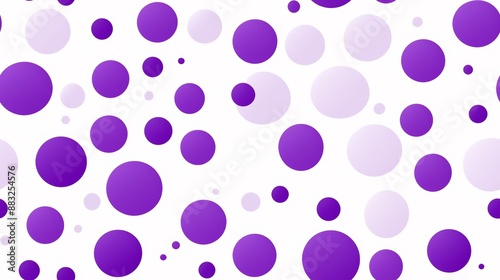 Vibrant Polka Dot Pattern on White Background for Fashion or Design Generative AI