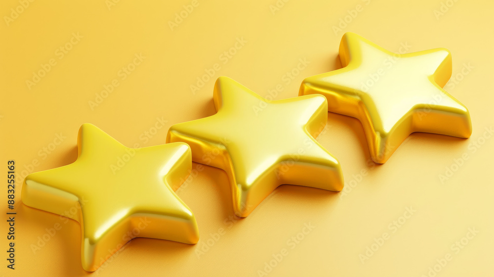 five golden stars for product rating on background five golden stars for product rating on background