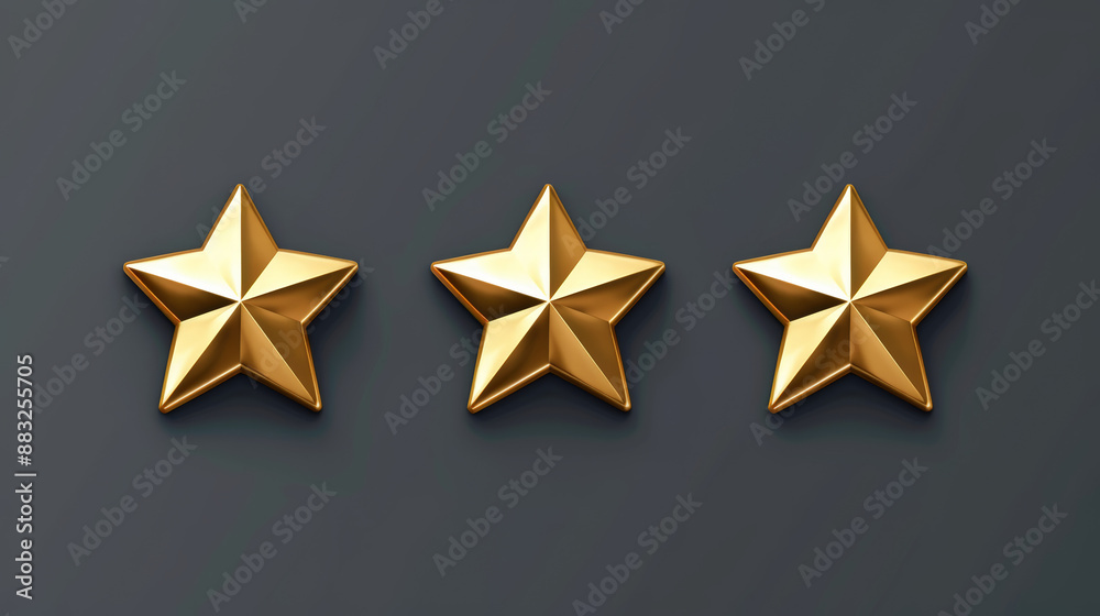 five golden stars for product rating on background five golden stars for product rating on background