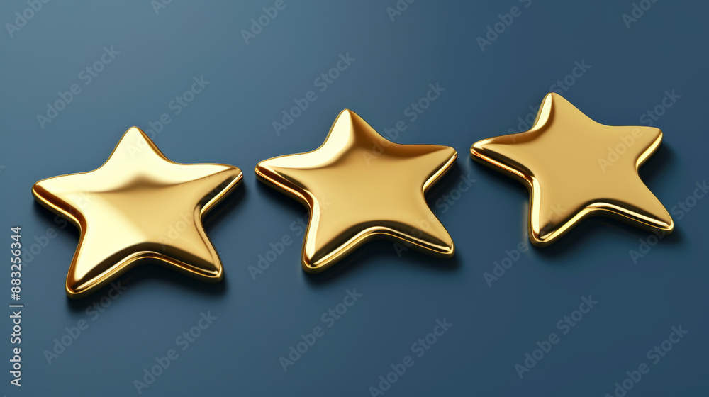 five golden stars for product rating on background five golden stars for product rating on background
