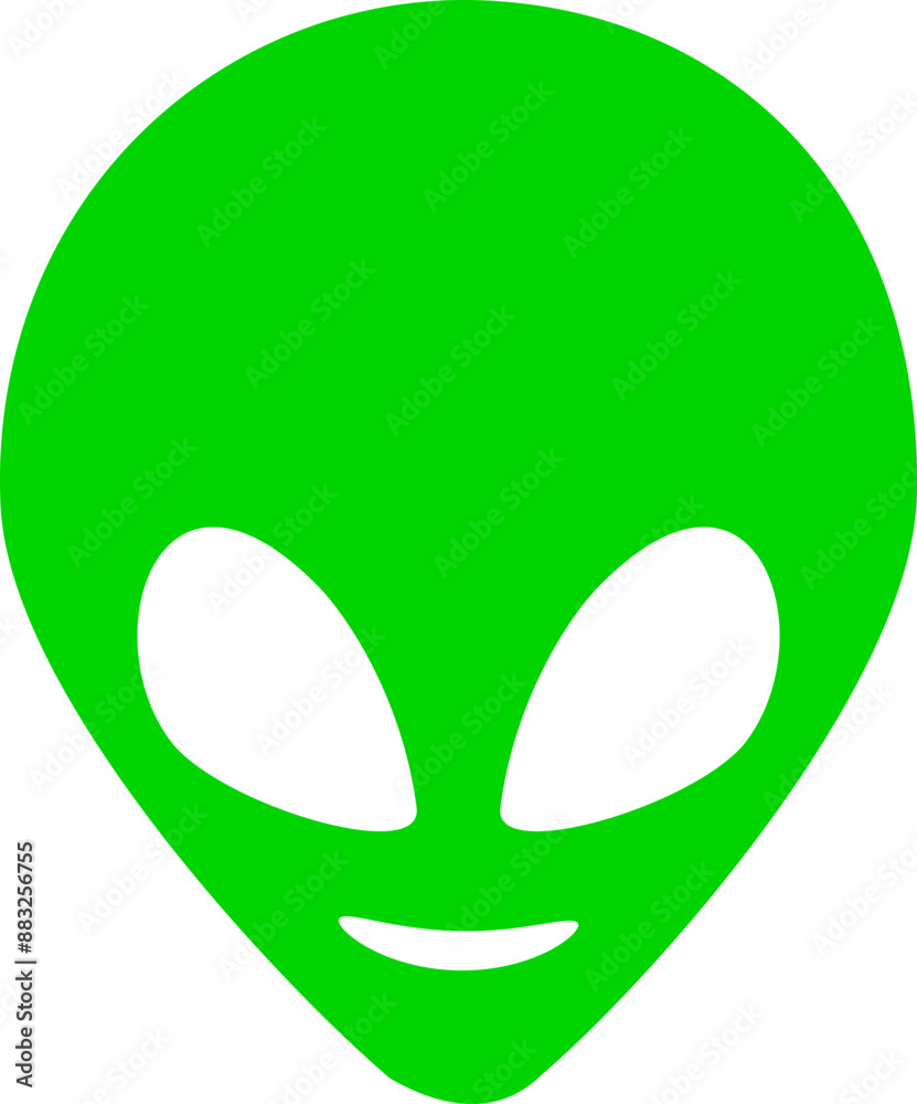 Alien Face Illustration Alien Face Illustration