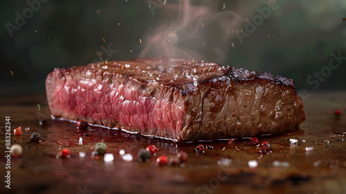 Perfekter Steak-Kochtemperaturführer von selten bis gut gemachtes Medium Steak selten photo