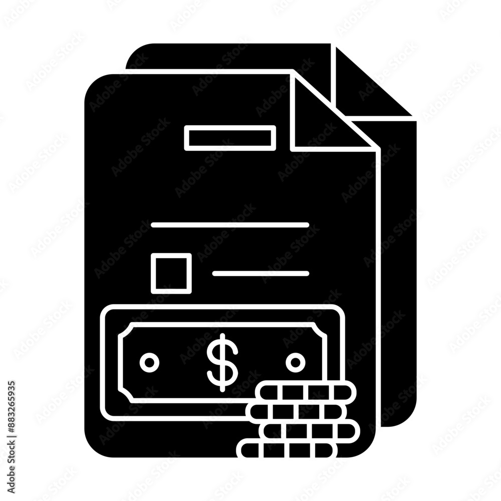 Finance Report Glyph Finance Report Glyph