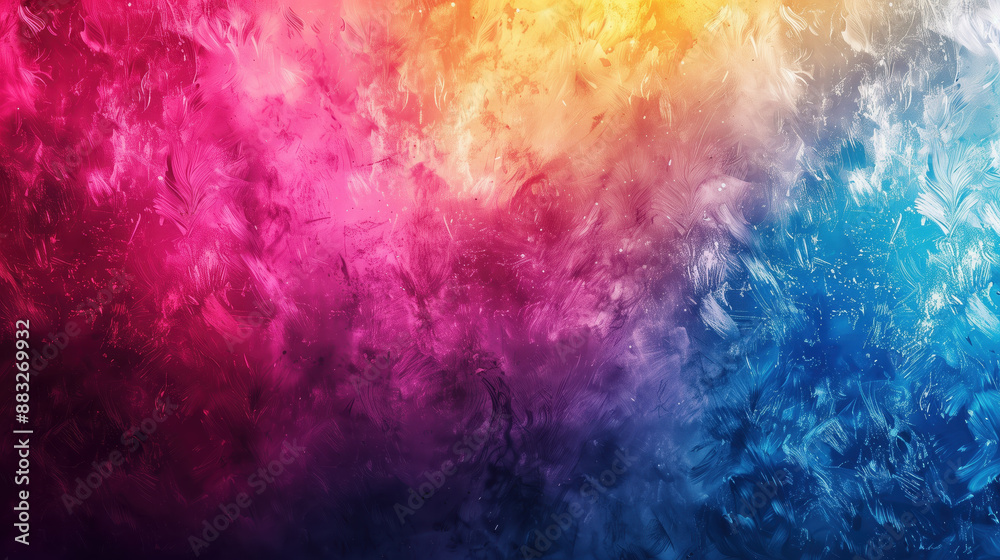 Fototapeta premium Vibrant Multicolored Abstract Background with Textured Brush Strokes