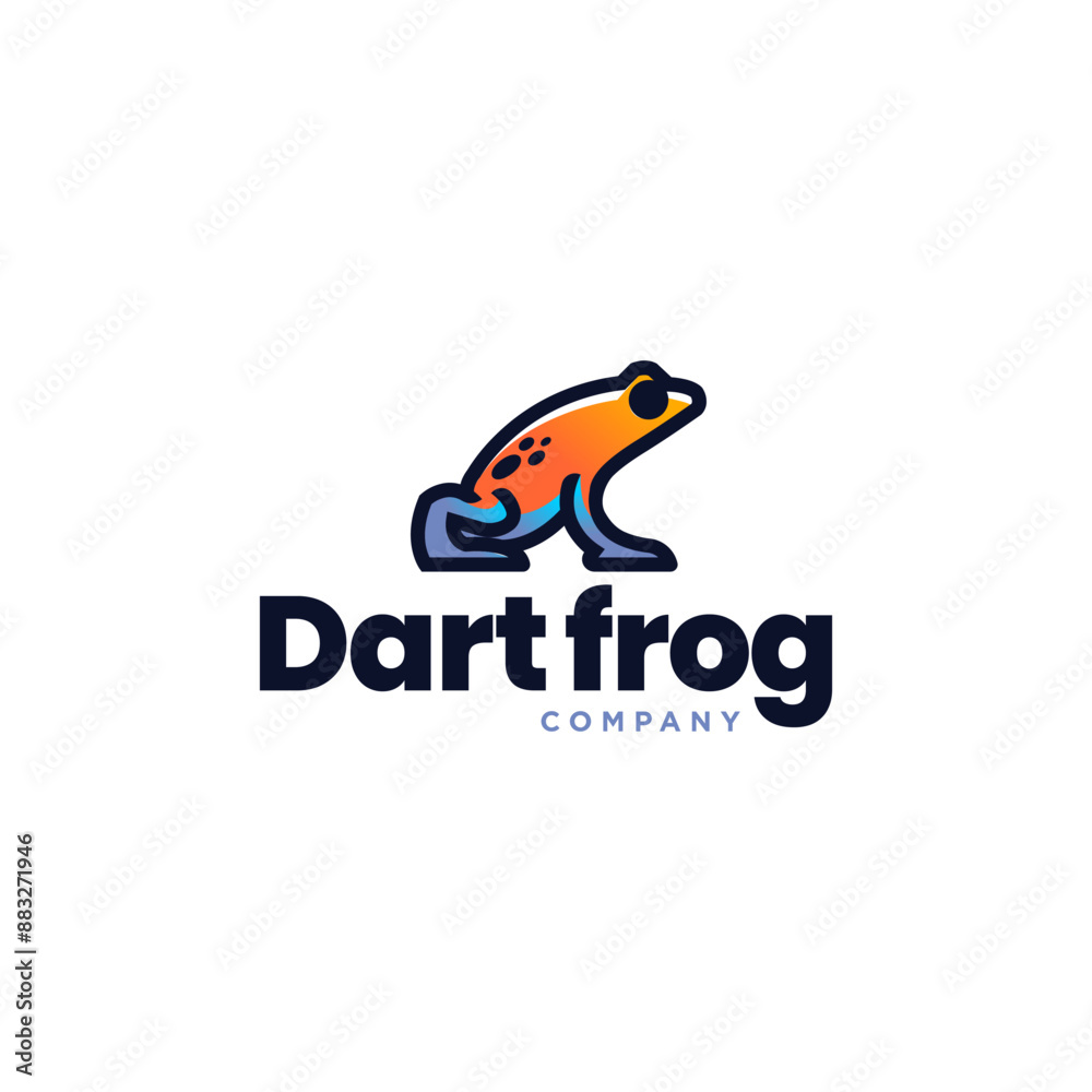 colorful dart frog simple line icon logo design, poisonous frog modern animal logo pictogram design colorful dart frog simple line icon logo design, poisonous frog modern animal logo pictogram design