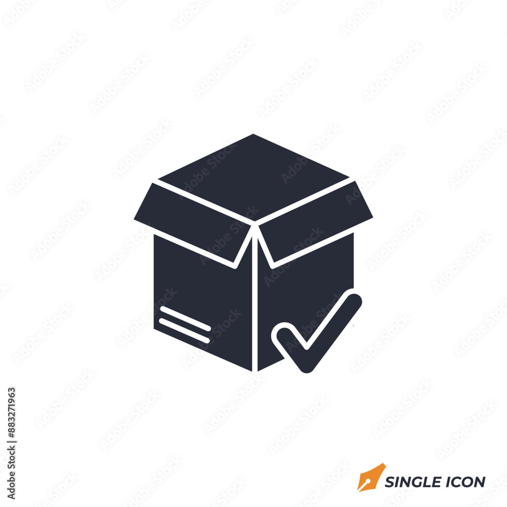 Delivery Box icon vector illustration. Delivery Box symbol isolated on white background. Delivery Box icon vector illustration. Delivery Box symbol isolated on white background.