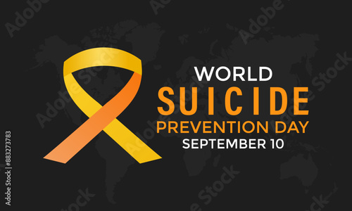 Vector Illustration of world suicide prevention day September 10. Thats awareness prevent suicide worldwide. Banner poster, flyer and background design To prevent suicide worldwide.