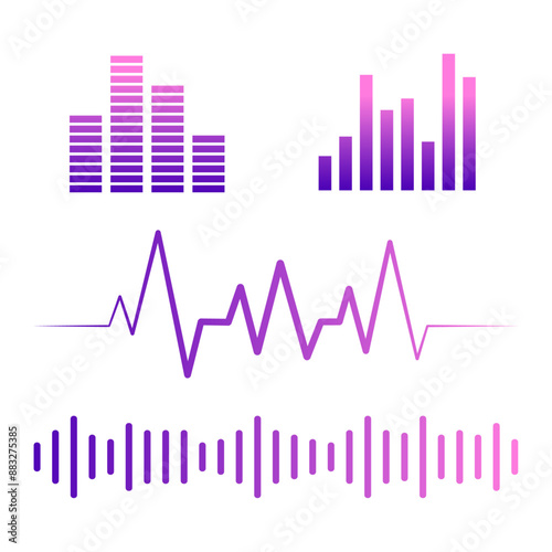 Equalizer for music player set of  equalizers