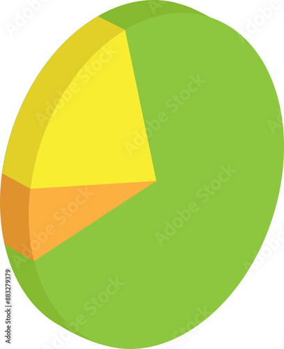 Free Download pie chart isomatric symbol illustration design - GFXLoad