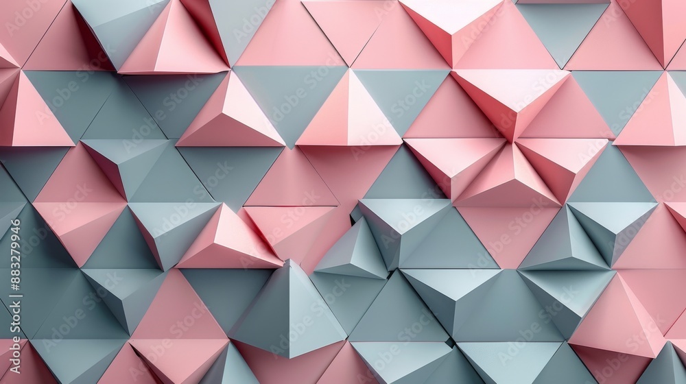 A minimalist wallpaper featuring a pattern of triangles A minimalist wallpaper featuring a pattern of triangles