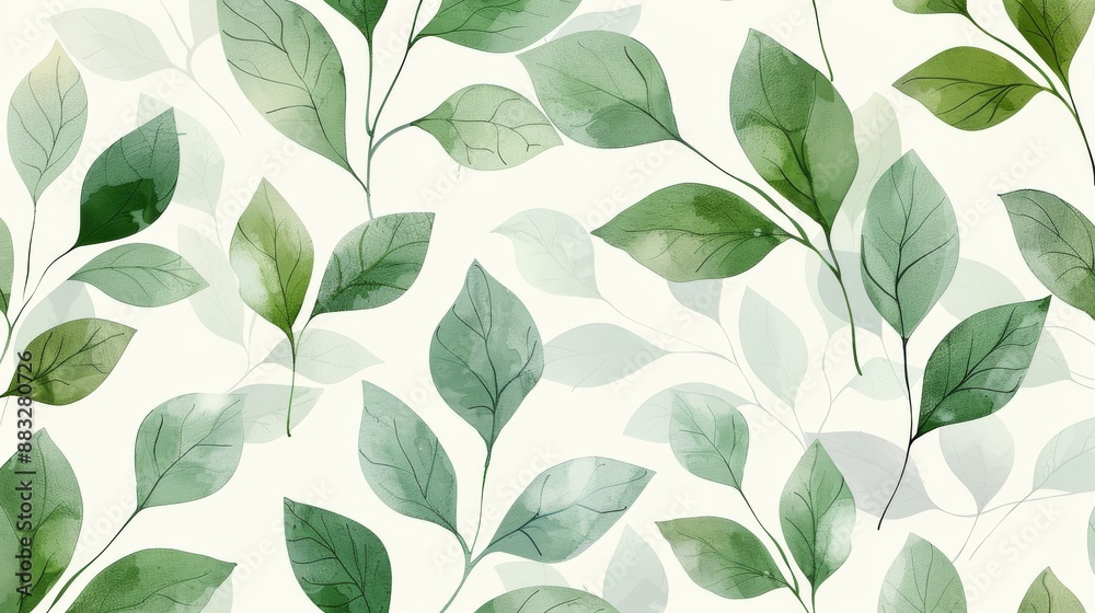 A minimalist wallpaper with a leaves and branches