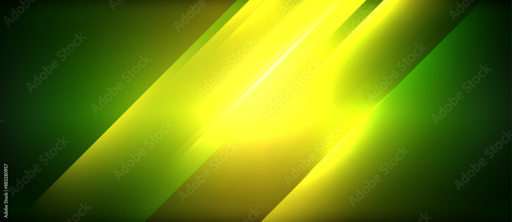 Neon dynamic diagonal light rays background. Techno digital geometric concept design for wallpaper, banner, presentation, background Neon dynamic diagonal light rays background. Techno digital geometric concept design for wallpaper, banner, presentation, background