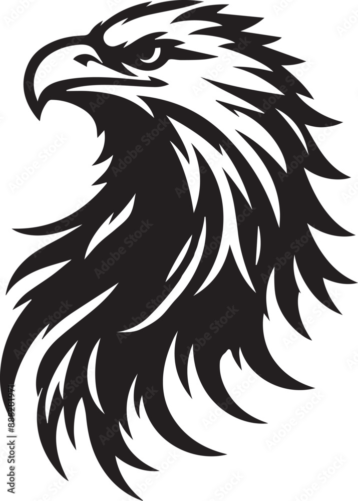 BLACK EAGLE VECTOR ILLUSTRATION BLACK EAGLE VECTOR ILLUSTRATION