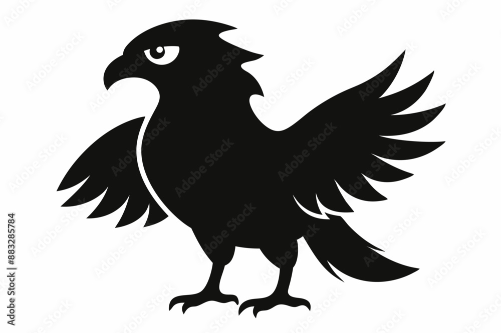 Fototapeta premium eagle silhouette vector
