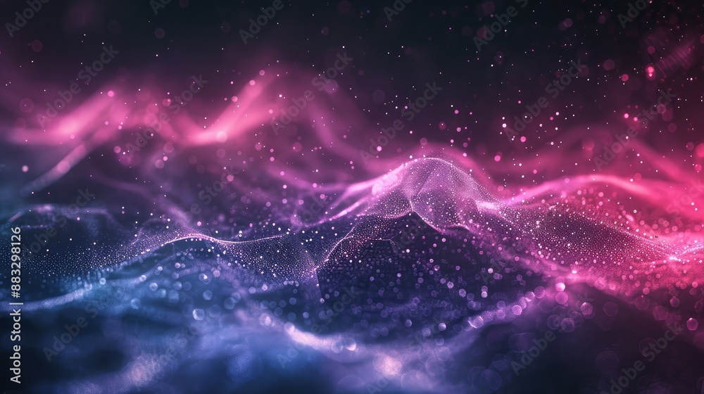 Technology Particle Abstract Background Technology Particle Abstract Background