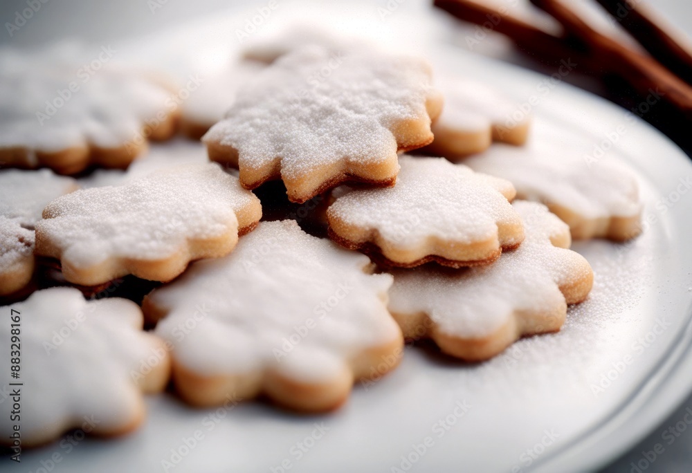 white sticks cinnamon cookies cookie sweet powdered set sugar homemade plate dessert delicious baking treat white sticks cinnamon cookies cookie sweet powdered set sugar homemade plate dessert delicious baking treat