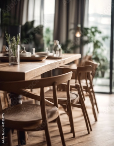living chair chairs table design eco long panorama rustic dining room interior