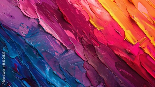 Abstract color background with lines Mixed media

