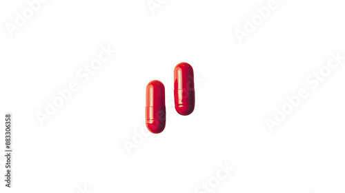 Pills on transparent background