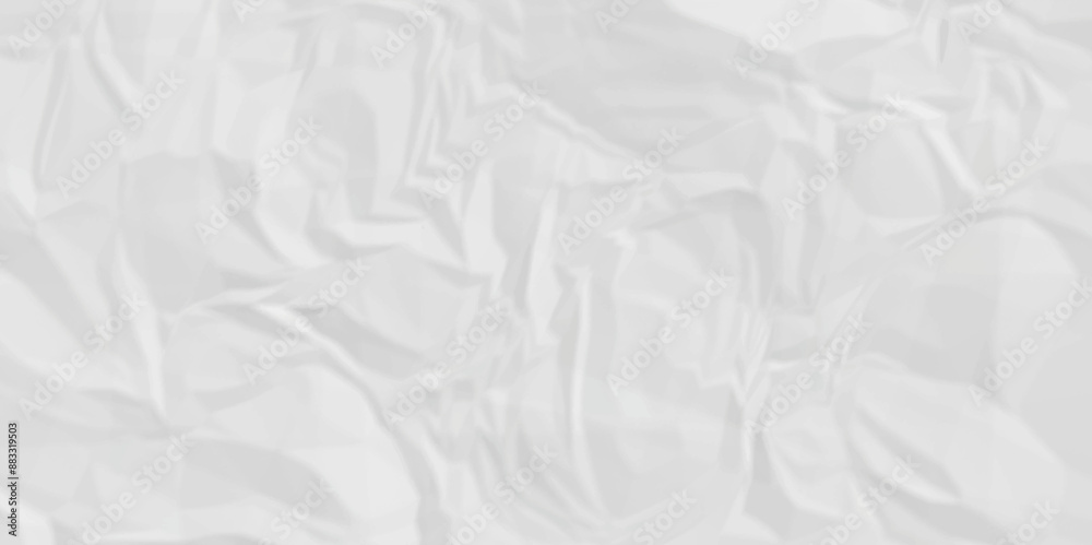 Obraz premium White wrinkly backdrop paper background. panorama craft wrinkly paper texture background, crumpled pattern texture. paper crumpled texture. white fabric crushed textured crumpled.