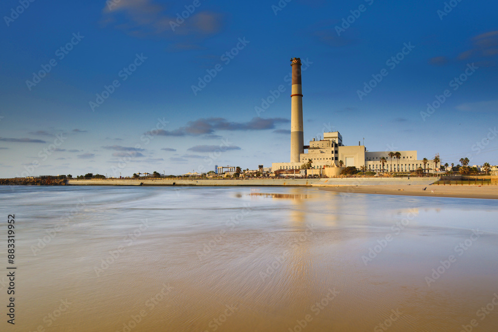 Fototapeta premium sunset in the city