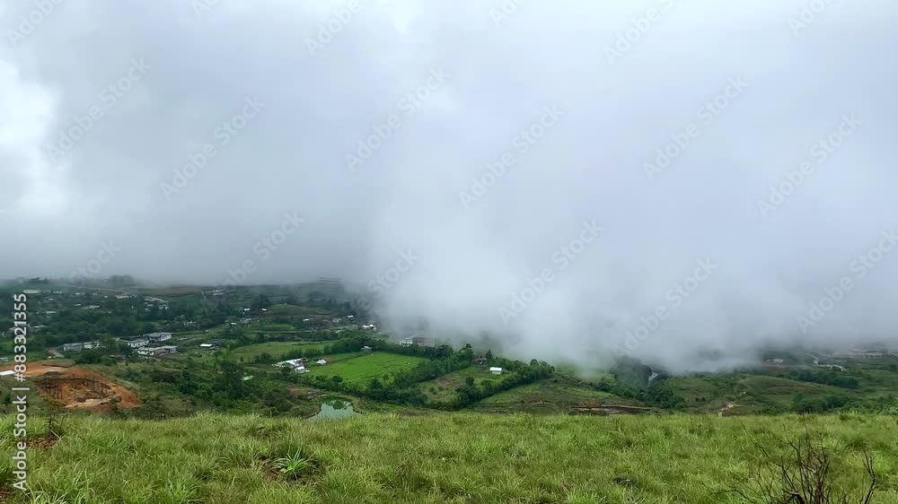 Beautiful landscape of east khasi hills View of the khasi hill with thick forests in Laitmawsiang meghalaya India. Beautiful landscape of east khasi hills View of the khasi hill with thick forests in Laitmawsiang meghalaya India.
