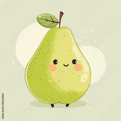 Cute Cartoon Pear Fruit Foo...