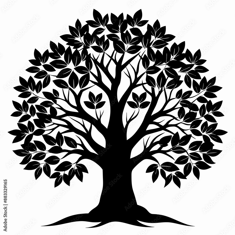 Obraz premium tree vector illustration