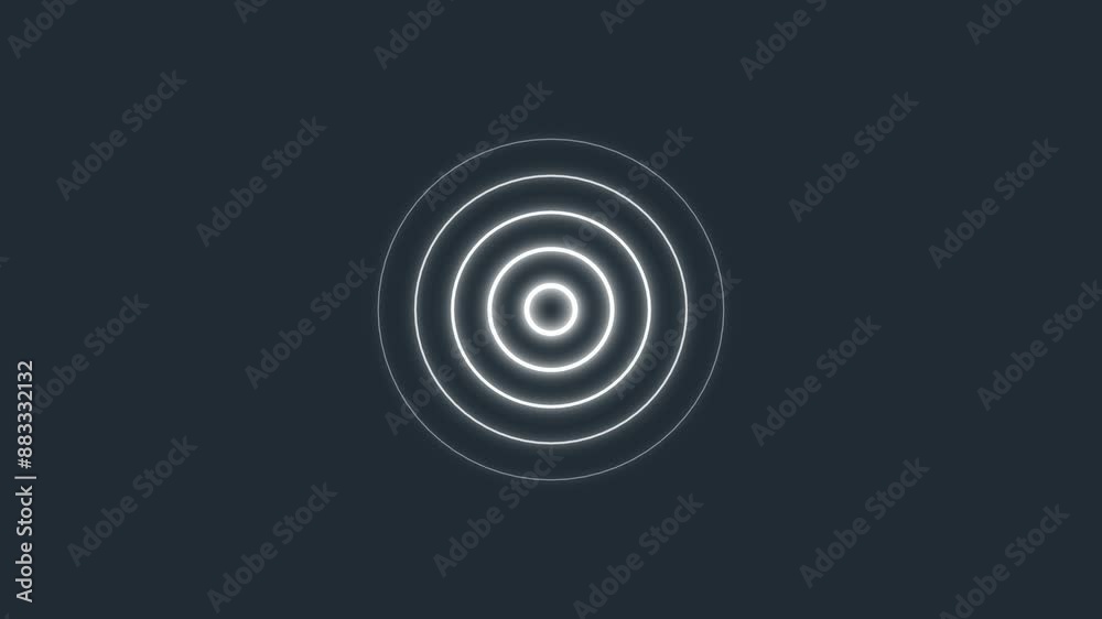 Abstract radio waves spreading, wave diffusion animation alpha channel.
Abstract radio waves spreading, wave diffusion animation alpha channel.