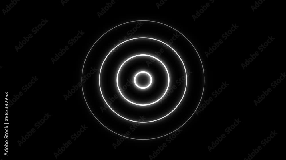 Radio wave signal and wave pulse diffusion animation. Radio wave signal and wave pulse diffusion animation.