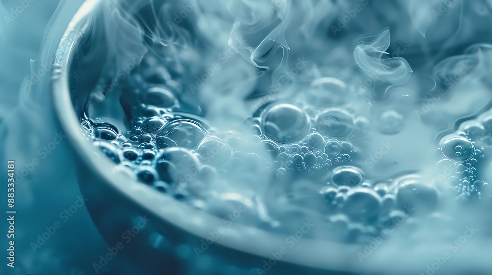 Macro shot of liquid nitrogen vaporizing 32k, full ultra HD, high resolution Macro shot of liquid nitrogen vaporizing 32k, full ultra HD, high resolution