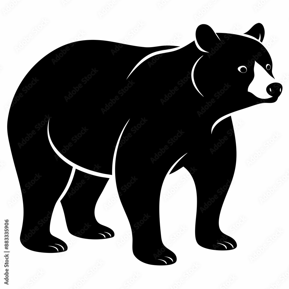 Bear Black silhouette Bear Black silhouette
