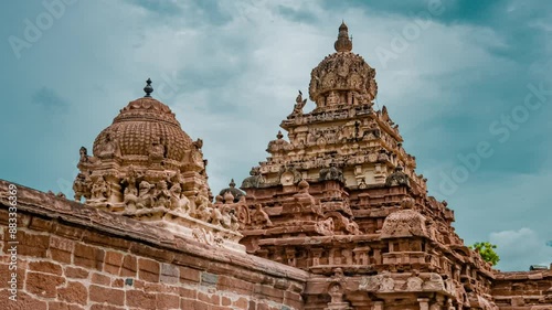 Thiru Parameswara Vinnagaram or Vaikunta Perumal Temple is a temple dedicated to Vishnu, located in Kanchipuram in the South Indian state of Tamil Nadu - One of the best archeological sites in India	 photo