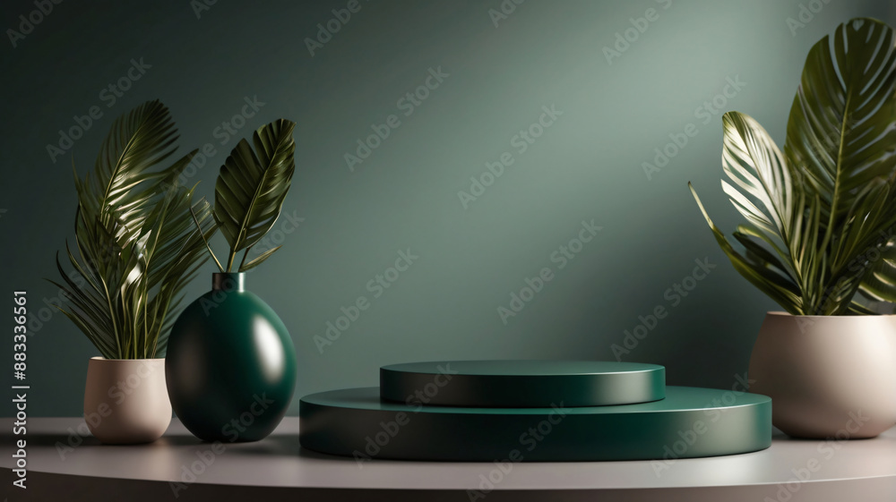 Minimal art background with copy space for cosmetics product presentation, 3D podium, copy space Minimal art background with copy space for cosmetics product presentation, 3D podium, copy space
