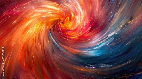 Vibrant swirls of abstract colors in motion