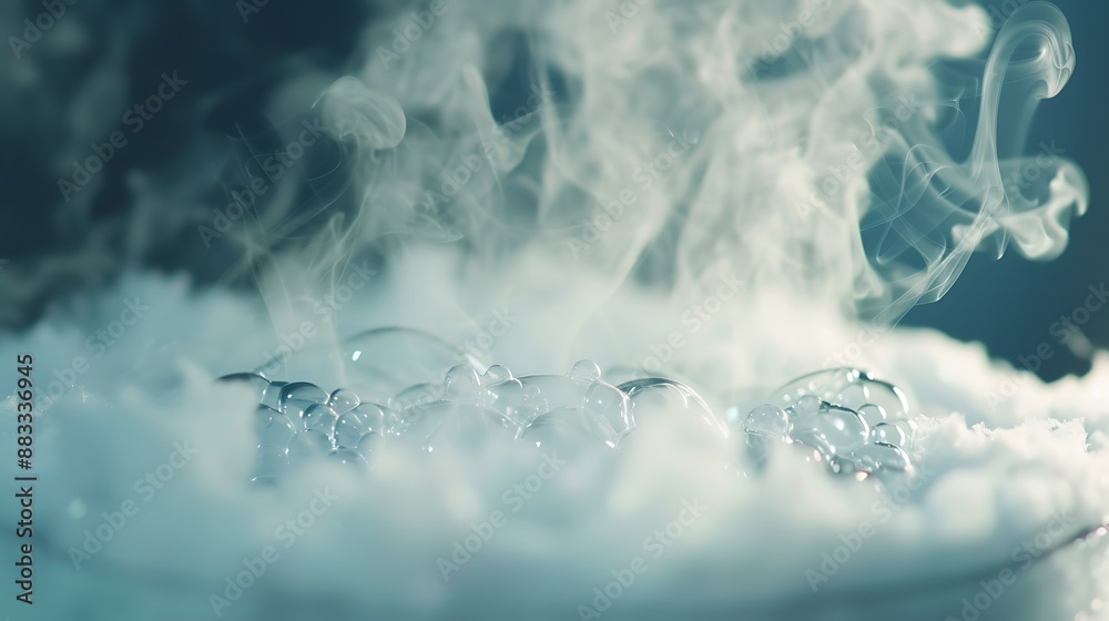 Macro shot of liquid nitrogen vaporizing 32k, full ultra HD, high resolution Macro shot of liquid nitrogen vaporizing 32k, full ultra HD, high resolution