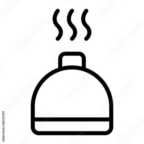 Dinner Vector Line Icon Design